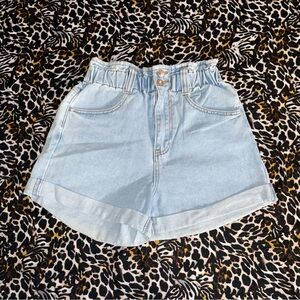 Forever21 Paperbag Denim Jean Shorts